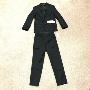 Calvin Klein Two-Piece Black Suit Boys Size 8 NWT $150